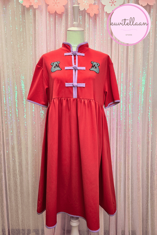 Candy Stripper punainen koalamekko (k&auml;ytetty)