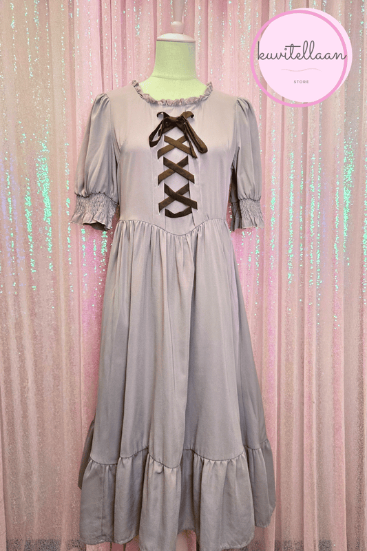 M petit by Misako tumman violetti maxi mekko (k&auml;ytetty)